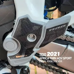 Motorcycle Accessories Motorcycle Pedal Edge Sticker Protector 3D Resin Sticker For 1100 AFRICA TWIN ADV SPORT 2021