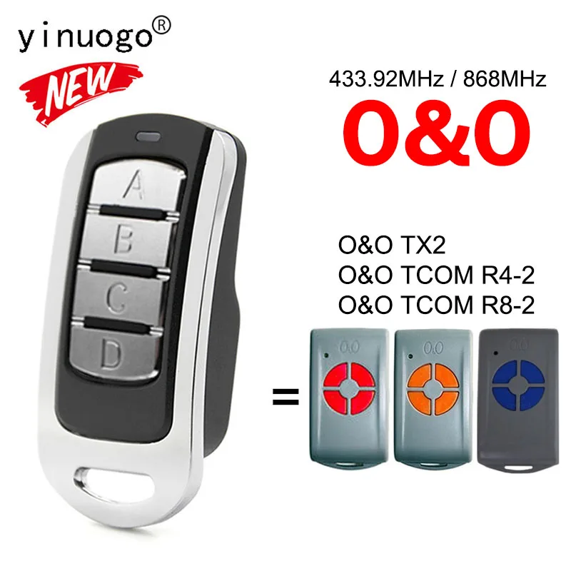 O&O Compatible TX2 TCOM R4-2 TCOM R8-2 Garage Door Opener / Transmitter 433.92MHz/868MHz  Cloning / Copying Remote Control