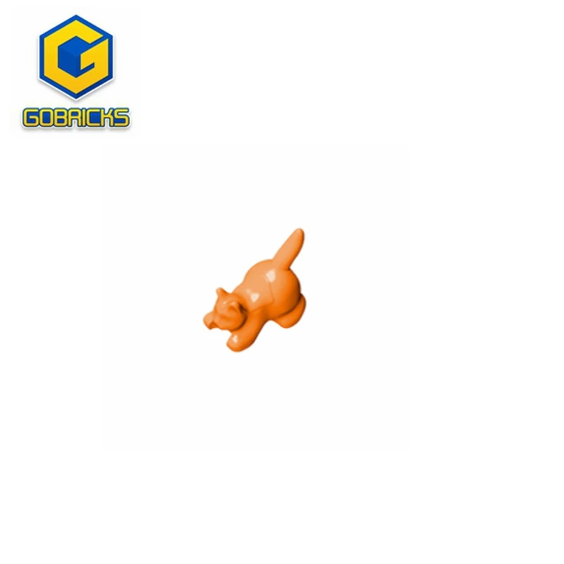 Gobricks GDS-M1161 Animal, Cat, Kitten Crouching [Plain] compatible with lego 6251 Building Blocks Technical Liftarm PARTS