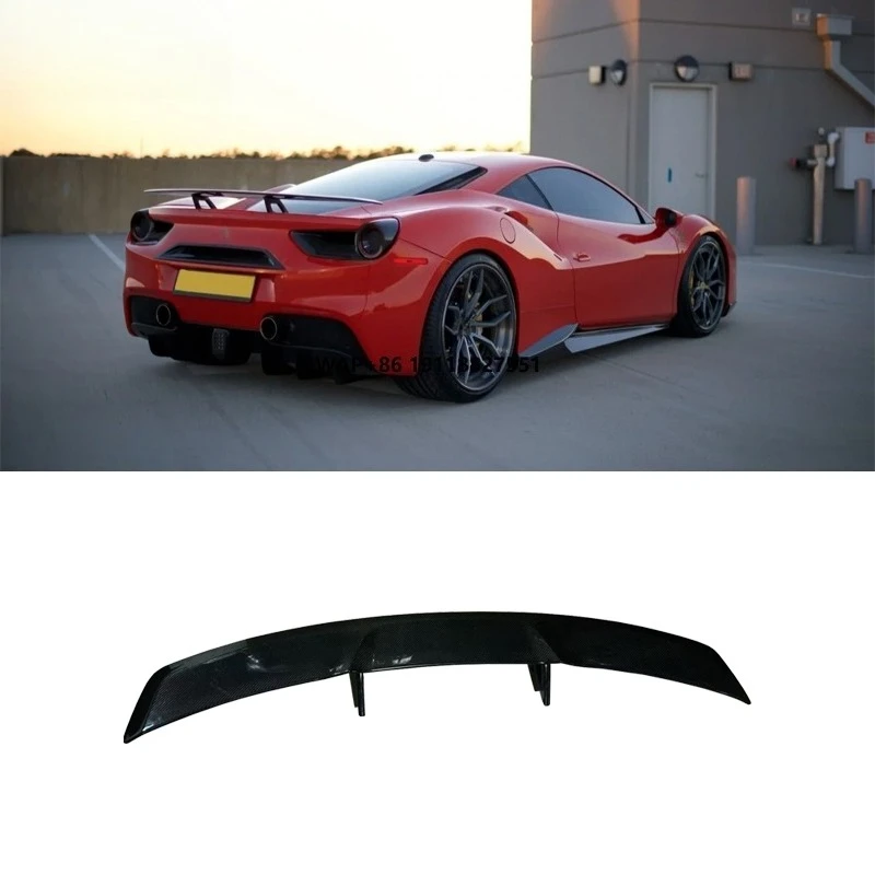

Hot Sale N Style Dry Carbon Fiber Spoiler for Car 488 Rear Spoilers Wing