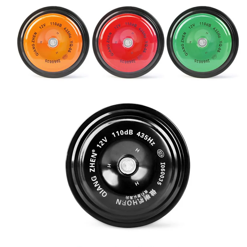 Motorcycle Horn Moto Trumpet Black Loud 12v 110db Moped Dirt Bike Electric Vehicle Scooter Air Horns Motorbike Classic Horn