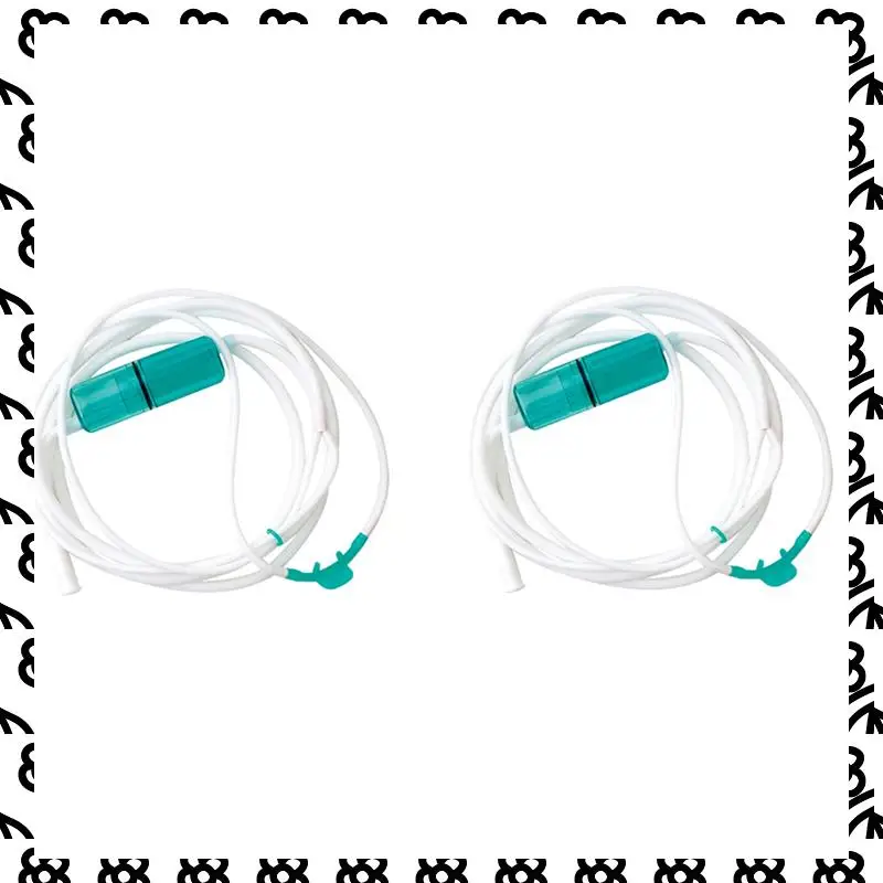 A07I 2X Oxygen Tube, Made Of Silicone Material, Nasal Oxygen Cannula,Not Easy To Deform And Crack,3 Meter