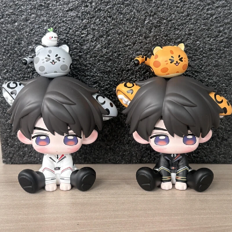 Image of Love And Deepspace Chibi Xia Yizhou Niedliche Anime GK Modell PVC-Statue Trendige Figur Desktop-Ornament Spiel-Fan Sammlerstück Geschenk
