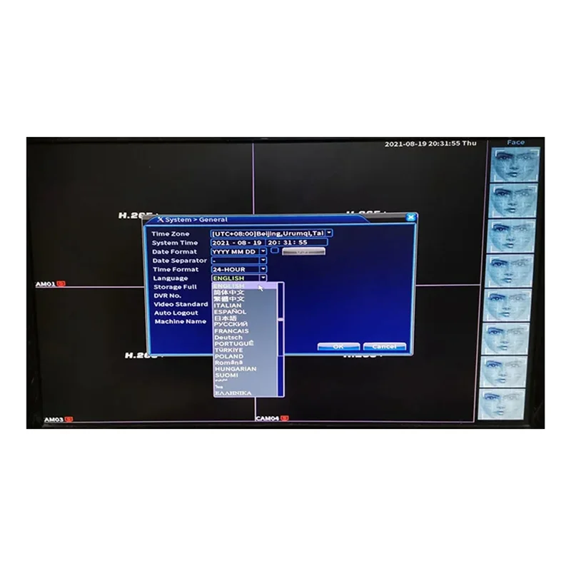 A42Z-Xmeye NVR DVR Board 5M-N 1080P híbrido 6 en 1 con Audio sobre Coaxial para cámaras IP analógicas CCTV AHD Tvi CVBS