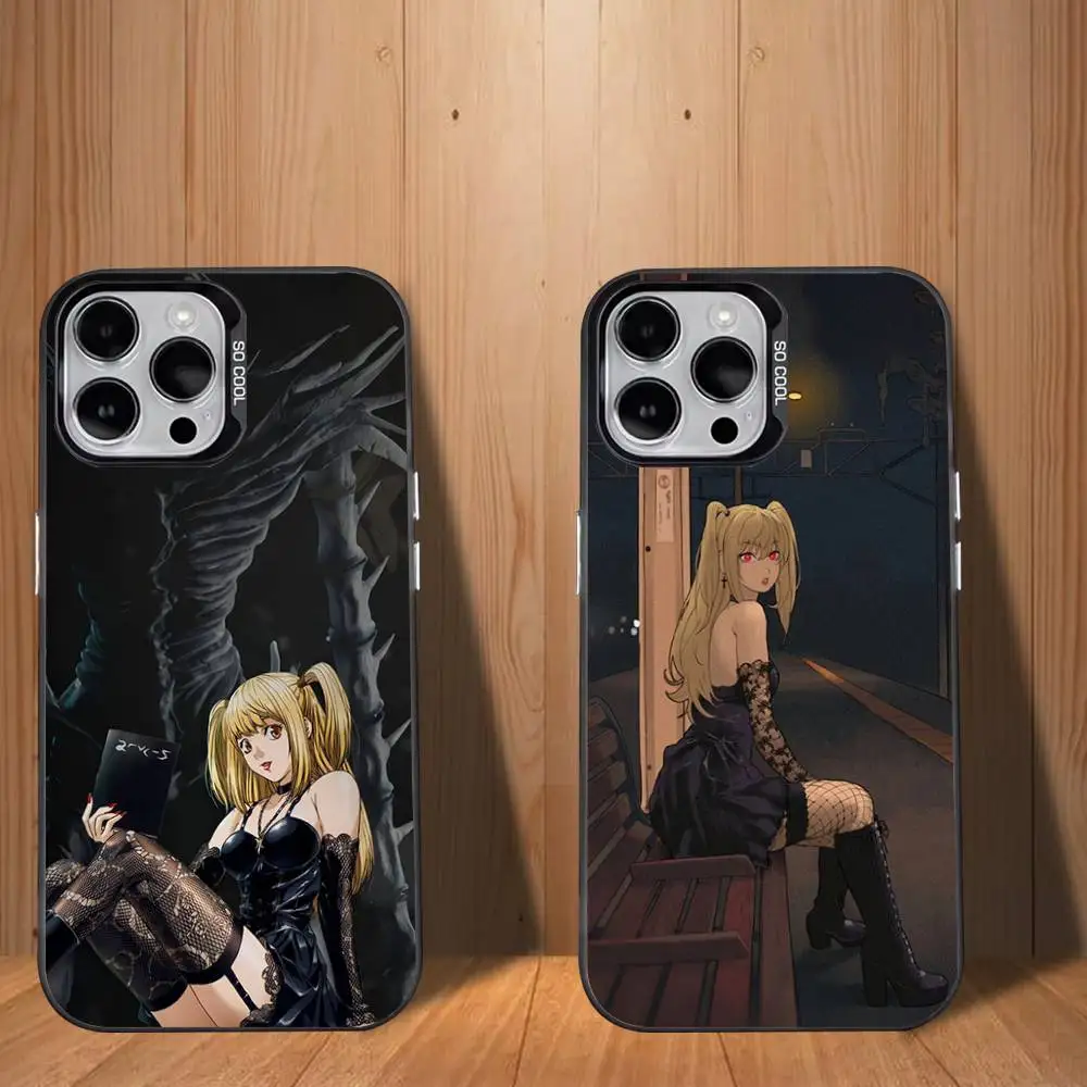 M-Misa Death Note-ES Phone Case For iPhone 17,16,15,14,13,12,11,Mini,Pro,SE,MAX White Matte Shockproof Cover