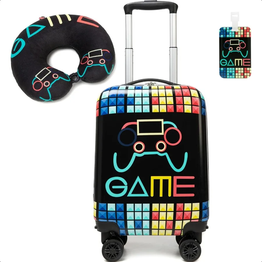 

Lage Set 2 Piece Suitcase Set 16 Hardside Lage with Spinner Wheels Girls Boys Carry on Lage Travel Rolling Lage Airline Appd