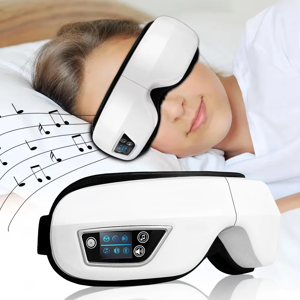Portable Smart Eye Massager Vibration Airbag Compress Bluetooth Music Eye Care Massage Tool for Eye Relax Relieve Fatigue Device