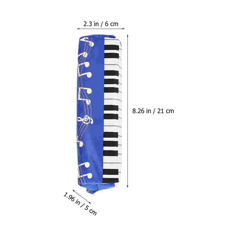 4 pezzi Zipper Aldult Miss Pencil Case Stand up Oxford Cloth Music Note Bag custodia portatile