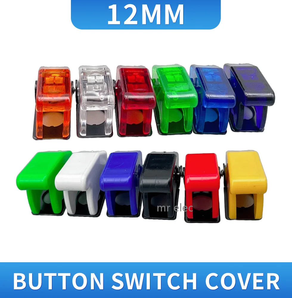 Illuminated LED Toggle Switch Cover 12V Car Dashboard With Missile Flick Cover Auto Car Boat Truck Illuminated Red Green