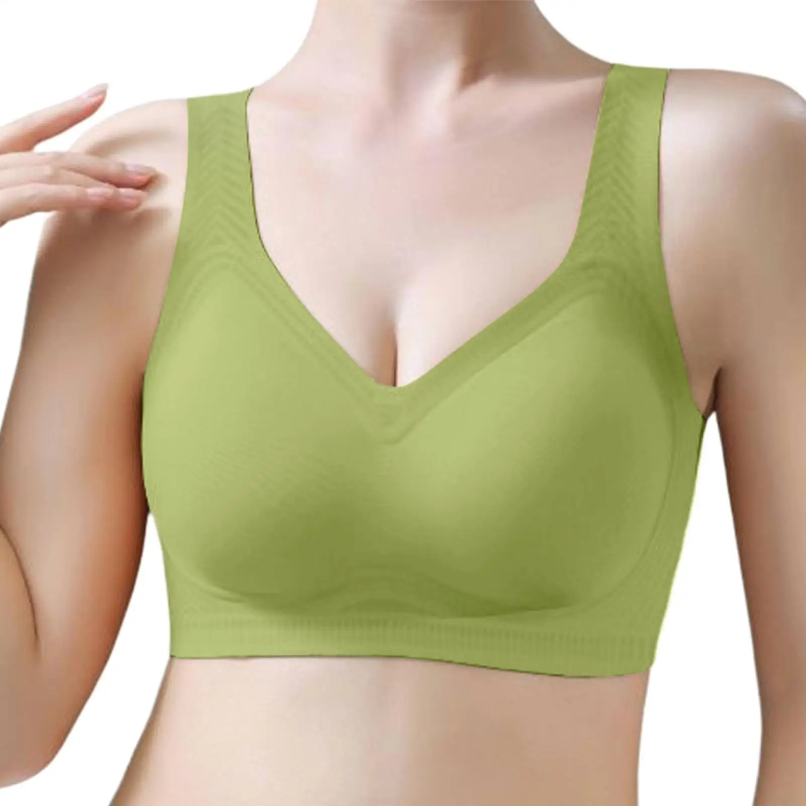 

Bras For Women No Underwire Seamless Jelly Wireless Bra Breathable Comfortable Underwear Lift Support Coverage For Seniors Older