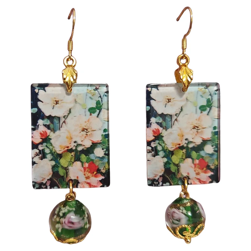 

SHXIHypoallergenic 999 Silver Floral Earrings | Zen Oriental Hanfu Jewelry | Boho Vintage 2025​
