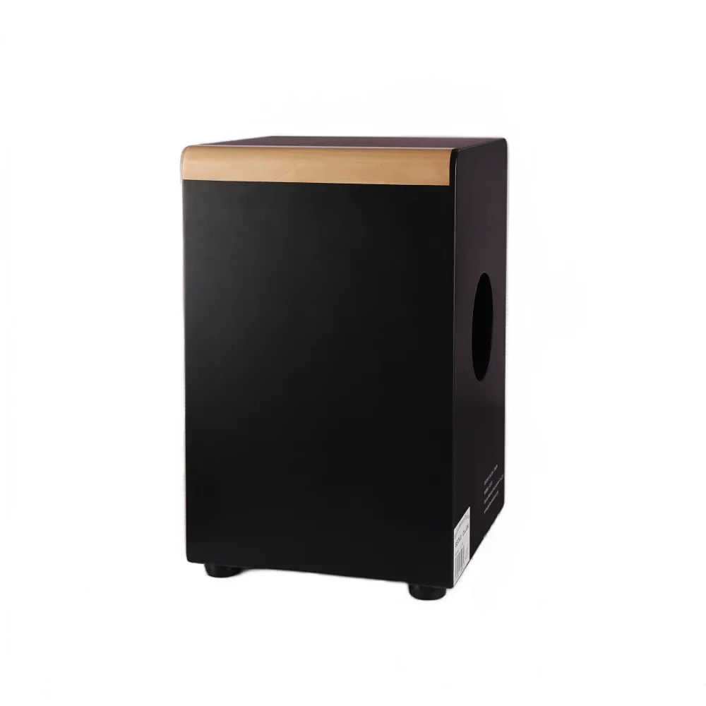 GECKO CL93A Cajon Box Drum Wholesale Price Laser Artwork Birch Wood Steel String Beat Black Cajon Box Drum For Sale