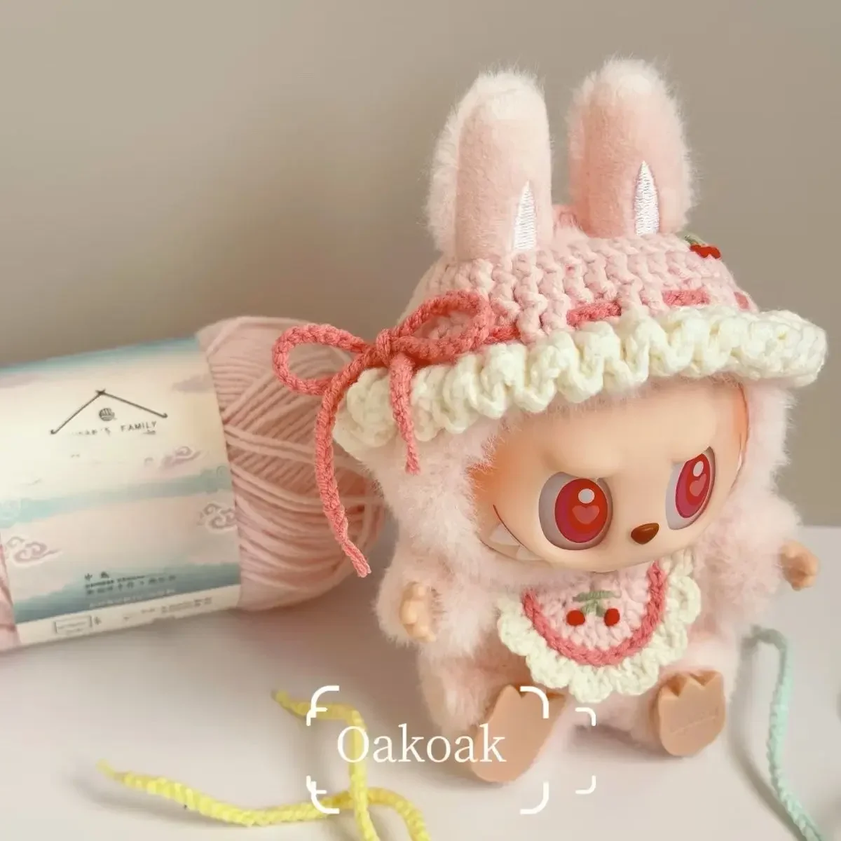 

15cm 17cm Labubu clothes pants shorts skirt Labubu V1 V2 have a seat macaron doll clothing Accessories Bib