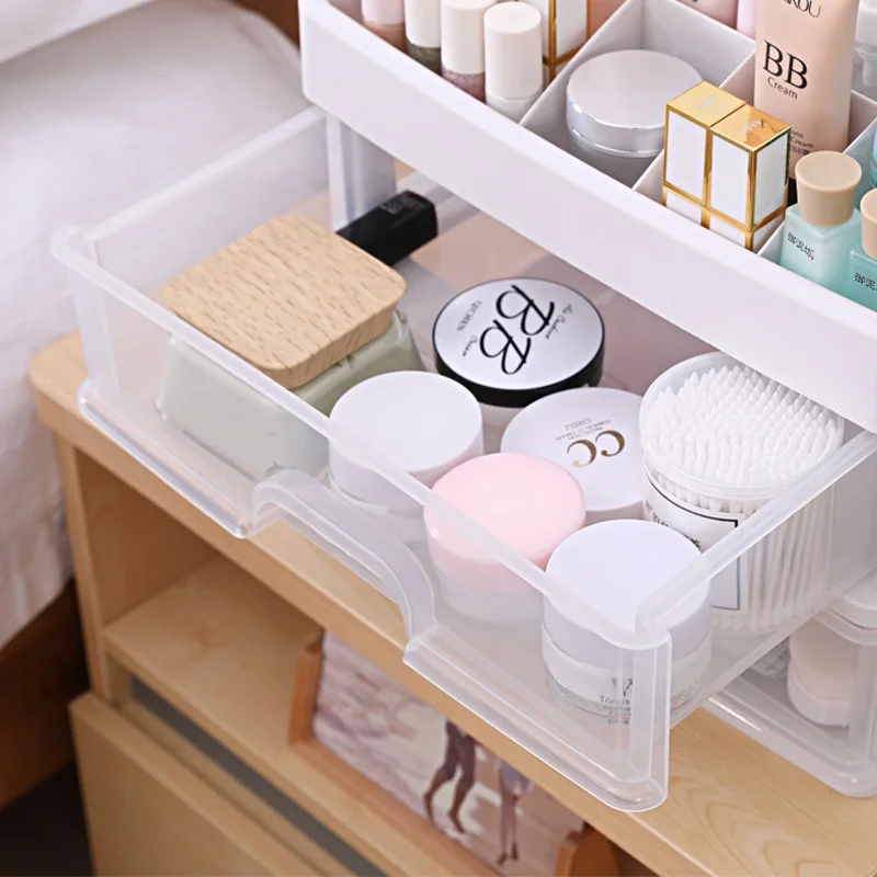 Desktop Makeup Organizer Clear Comestics Makeup Storage Comestics Make Up Storage Box Container