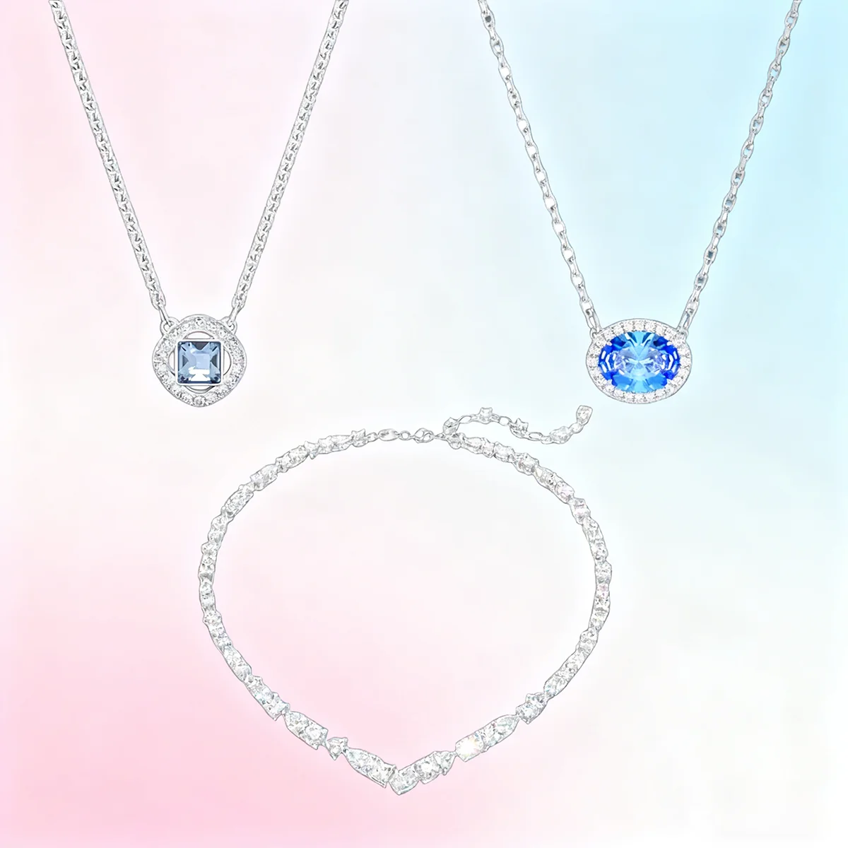 

2025 Hot Selling High-end Ocean Color Jewelry Necklace Pendant, Noble, Elegant and Atmospheric Banquet Attire Preferred