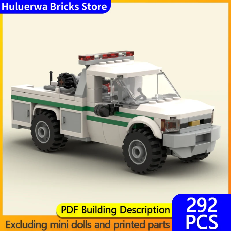 

Speed Hypercar Model MOC Building Bricks Forest Fire Service Patrol Pickup Modular Technology Gifts Holiday Assemble Toys Suit