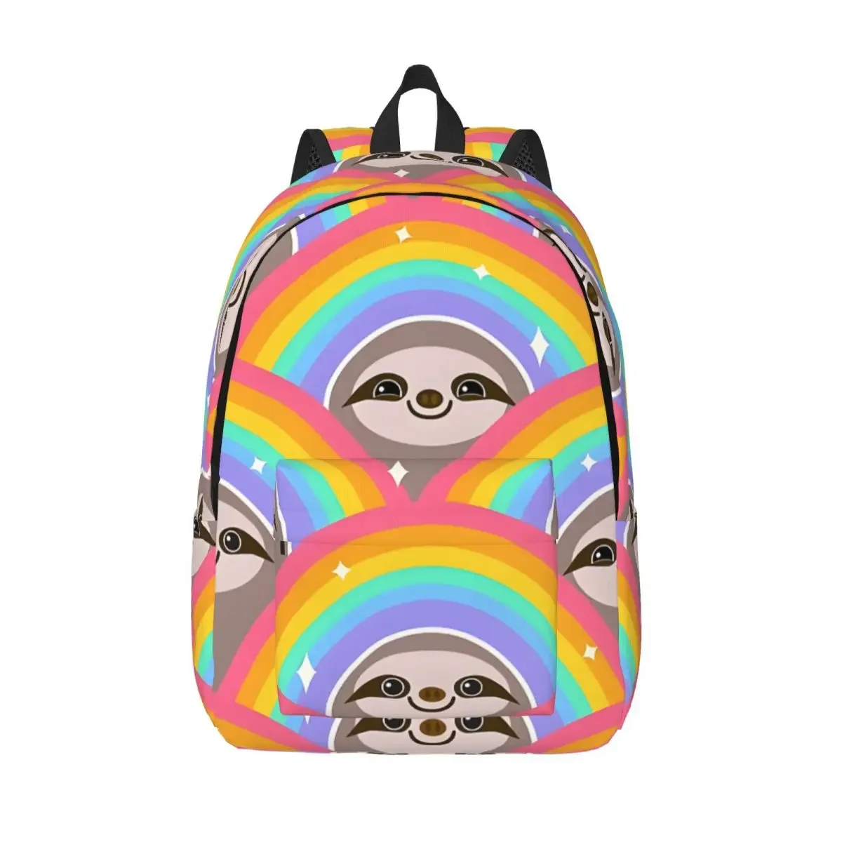 

Camping Happy Rainbow Multi Compartment Classic Sloth Laptop Bag Unisex Rucksack Birthday