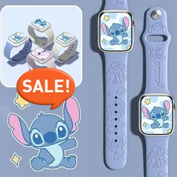 New Arrival Stitch Strap for Apple Watch Band 38mm 40mm 41mm 42mm 43mm 44mm Anime Silicone Sports Bracelet IWatch 8 Ultra
