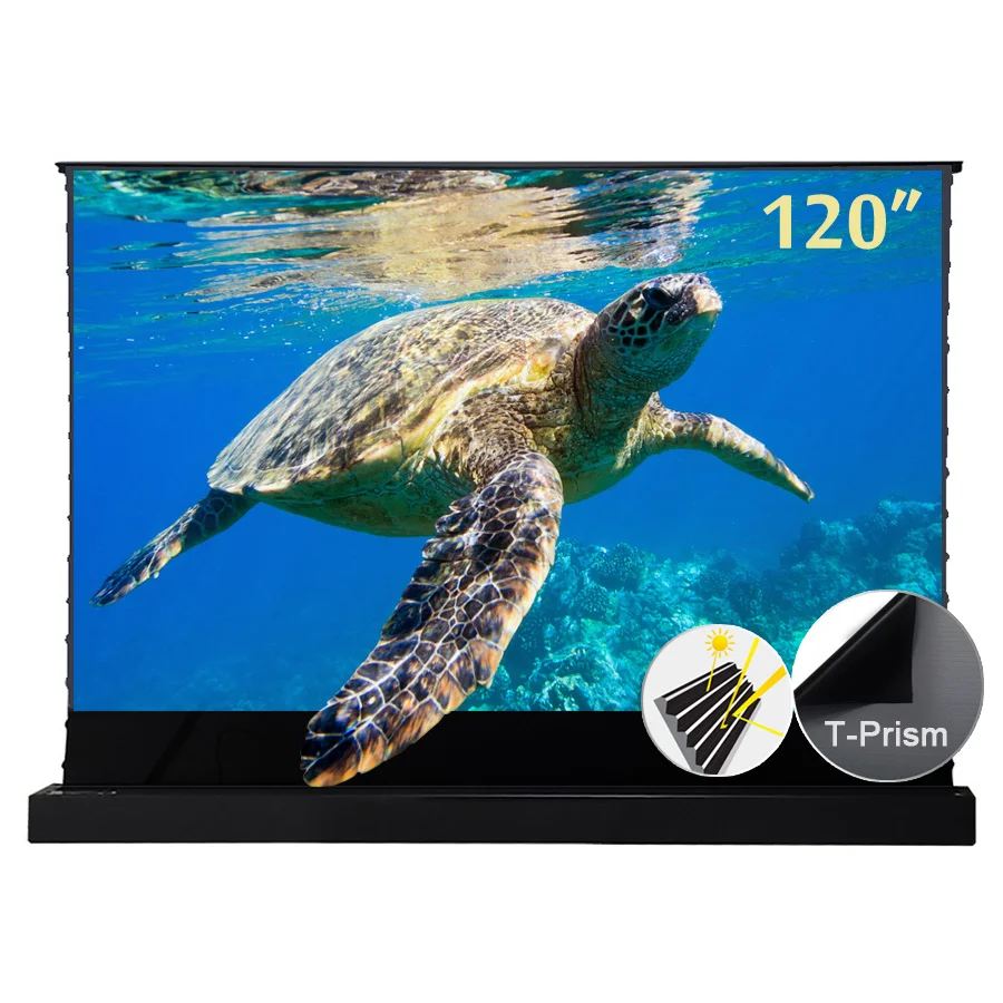 

Floor Rising Ultra Short Throw 4K ALR UST Projector Screen Mi Laser Projector Home Theatre System Screen PRO 120 Inch For