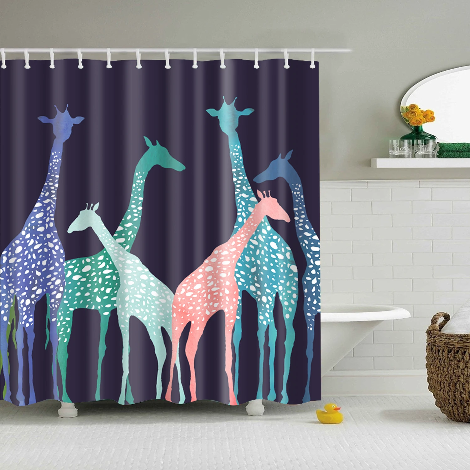 Customize Decorative Shower Curtain Print Your Photo Image on Bath Curtains for Bathroom Wedding Birthday Gift Home Decor