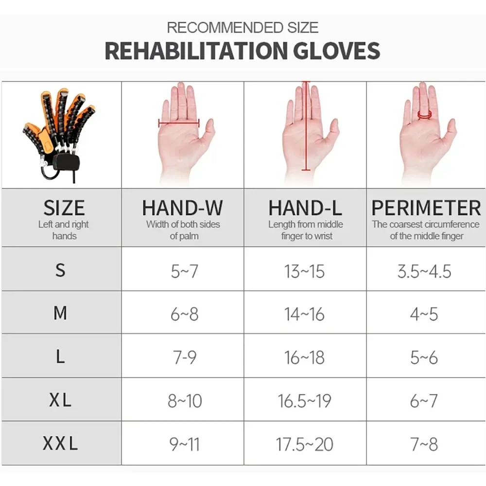 Équipement d'entraînement pour l'hémiplégie, gants de Robot de rééducation, redressage des doigts, attelle de protection pour la récupération des fonctions manuelles