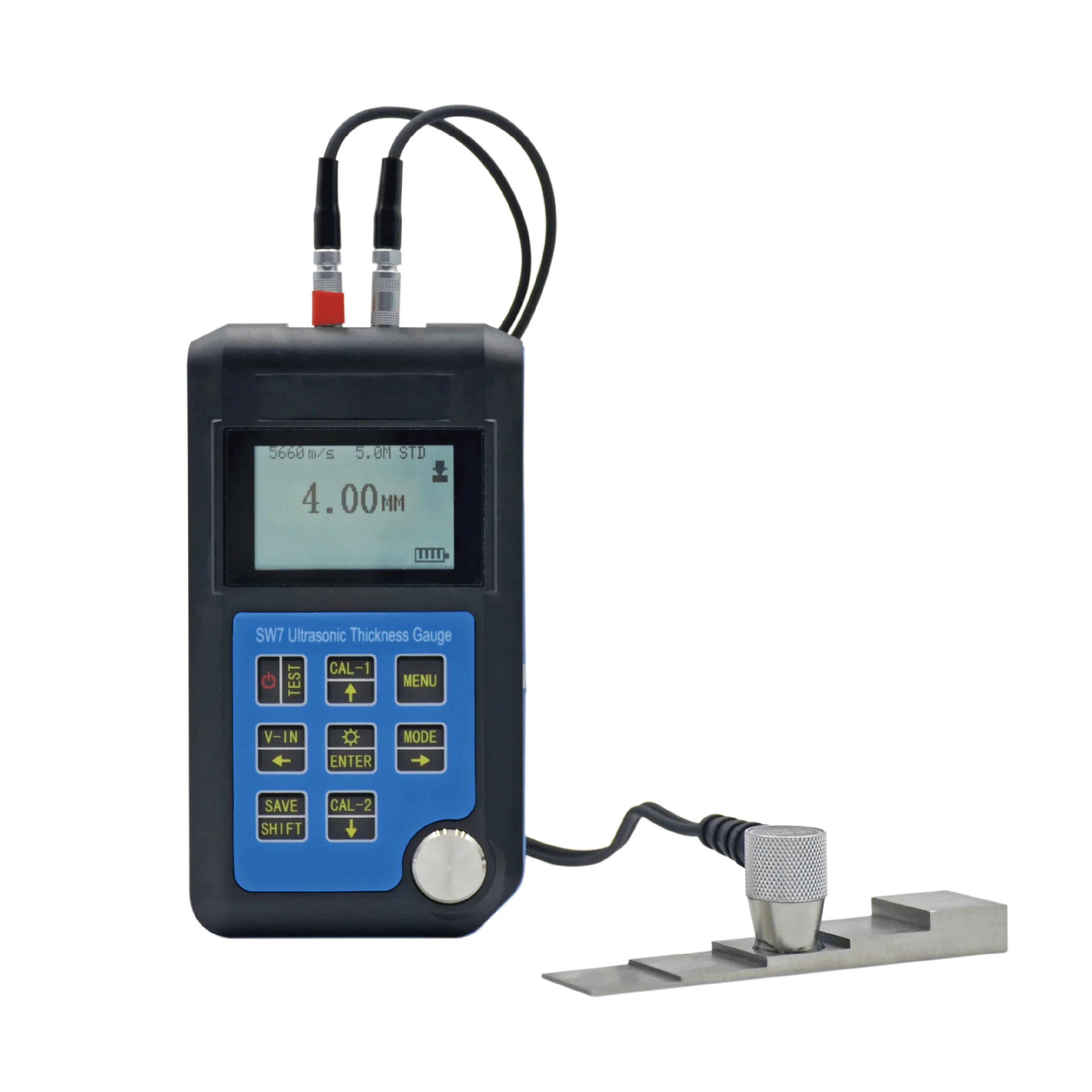 SW7 Portable Ultrasonic Thickness Gauge / E-E (Echo-Echo)  Through Paint & Coatings