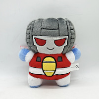 Transformation Skywarp Plush Doll Mini Q Version Starscream Plushie Cute G1 Robot Stuffed Room Decor Toy Kids Gift