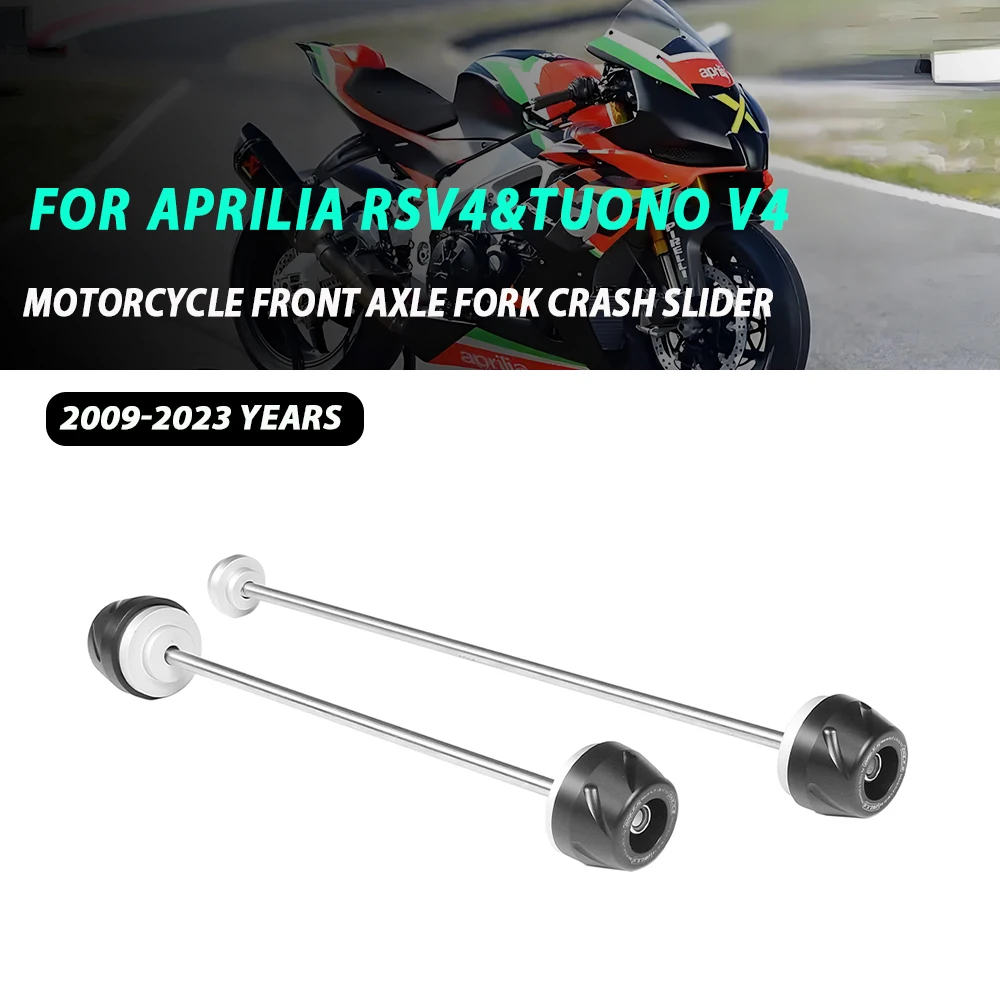 

Front Rear Axle Fork Crash Slider For Aprilia RSV4 TUONO V4 RF RR 2009~2023 Wheel Anti-Collision Protector Motorcycle Accessorie