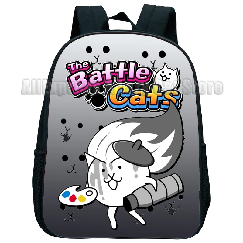 Mochila De felpa The Battle Cats para niños, juego de dibujos animados, Bolsa Escolar para jardín de infantes, regalo para bebés, niños y niñas