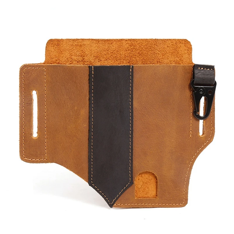 Men EDC tactical tool holster outdoor survival storage pocket portable tool flashlight sleeve men's pocket