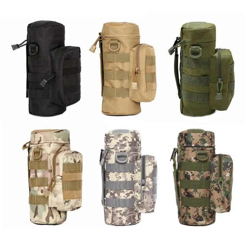 AliExpress NONE Tactical Water Bottle Pouch for Cycling Hiking, MOLLE Waist Hanging Accessory Bag, Strap-Free Water Cup Holder