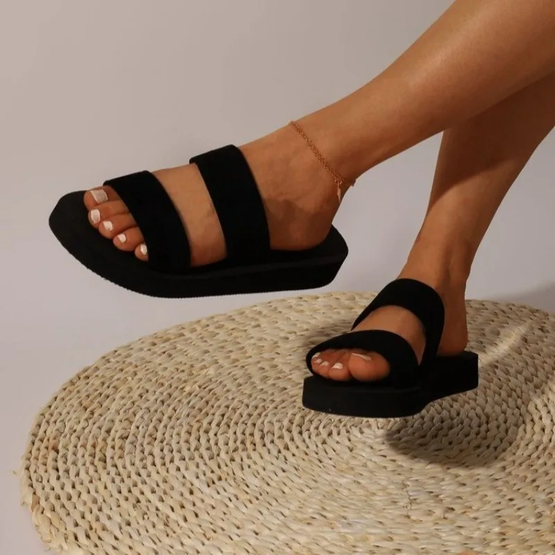 2025 Pantofole infradito piatte da donna Comodi sandali antiscivolo Pantofole da bagno per la casa