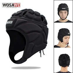 WOSAWE Motorcycle Head Gear Motocross Headgear Football Soccer Baseball Goalkeeper Helmet Hat Rugby Scrum Cap Sports Helmet