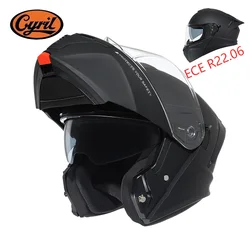 Modular Motorcycle Helmet Men Approved ECE R22.06 Certified Flip Up Helmet Switch Between Full Face and Open Face Moto Helmets