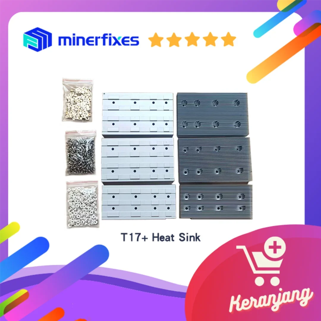 

Bitmain Antminer T17+ Upgrade Heat Sink With Screws Set T17 Plus