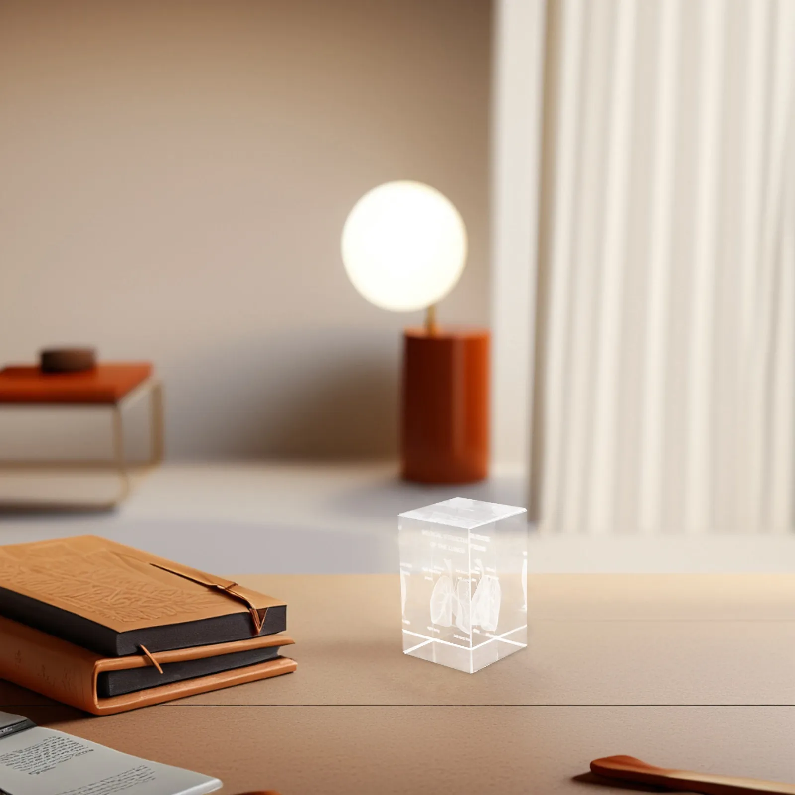 

Хрустальный анатомический статуэтка-тиснилка «Легкие человека» с 3D-гравировкой для декора дома и образовательных целей