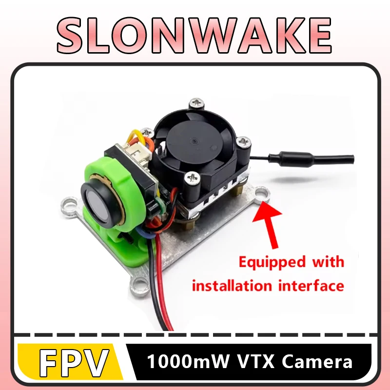 

Регулируемый передатчик VTX SLONWAKE 5.8G 48CH 1000 мВт с камерой CMOS 700TVL fpv VTX-CAM AIO для радиоуправляемого автомобиля дальнего действия RC Drone