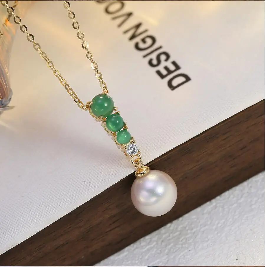 gorgeous 10-11mm south sea white pearl pendant  silver necklace  pearl necklace  jewelry  pendant