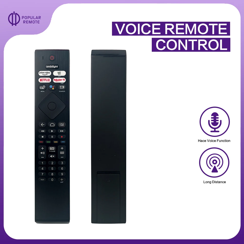 Ambilight Voice TV Remote Control For Philips 50PUS8506/12 Android TV 50PUS8506 Use For 8506 pus85 Series 43PUS8506 58PUS8506