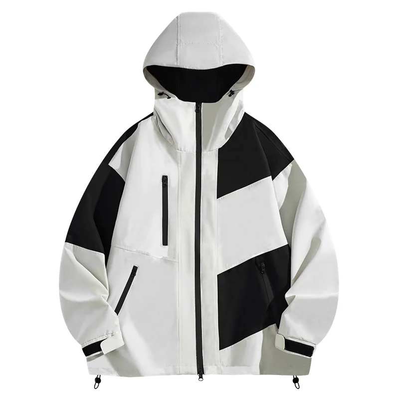 

Осеннее треккинговое походное женское и мужское уличное водонепроницаемое свободное пальто, кардиган, весенняя повседневная ветрозащитная ветровка, куртка с капюшоном для пары