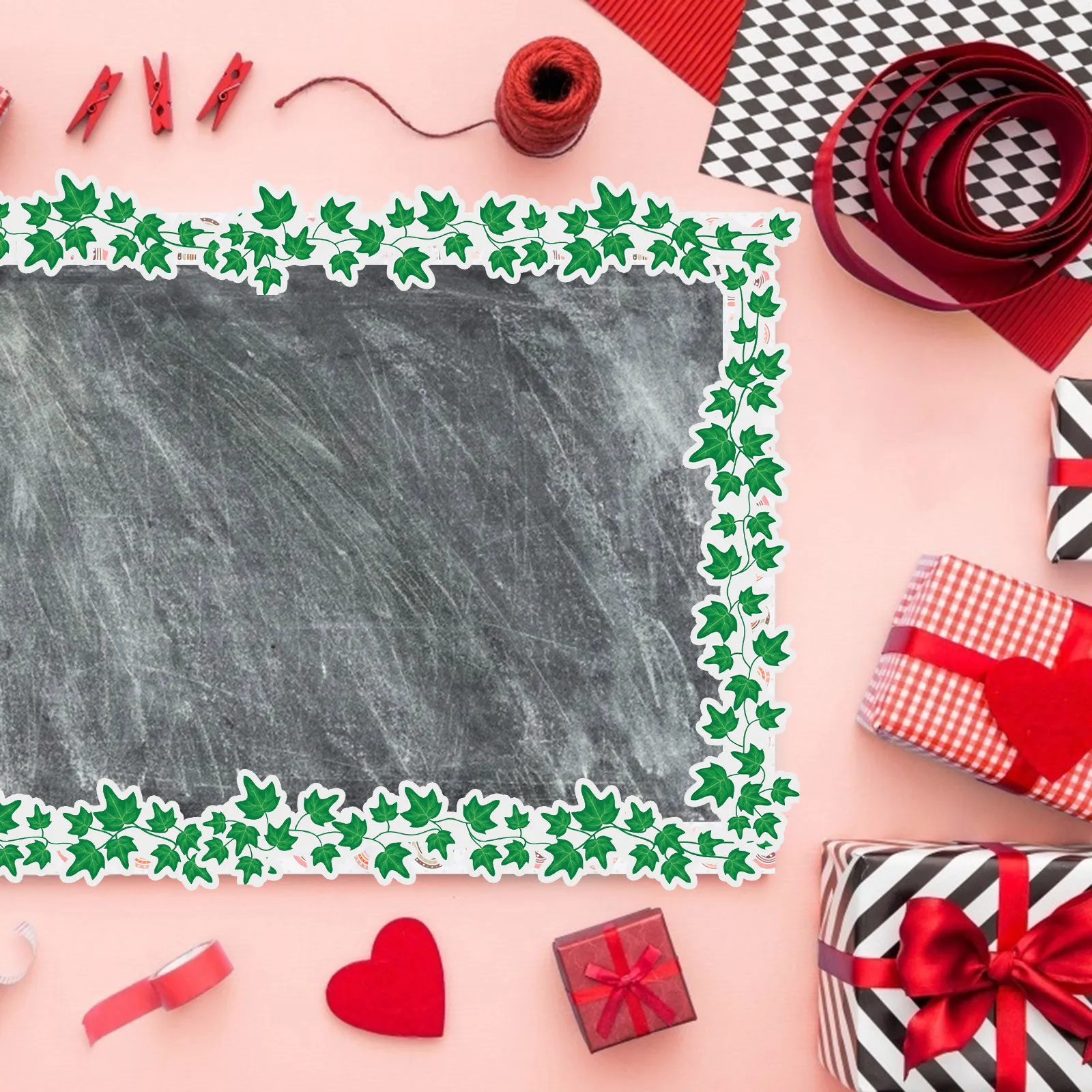 

Bulletin Border Sticker Greenery Leaf Patterns DIY Decor for Classroom Playroom Kindergarten 130cm