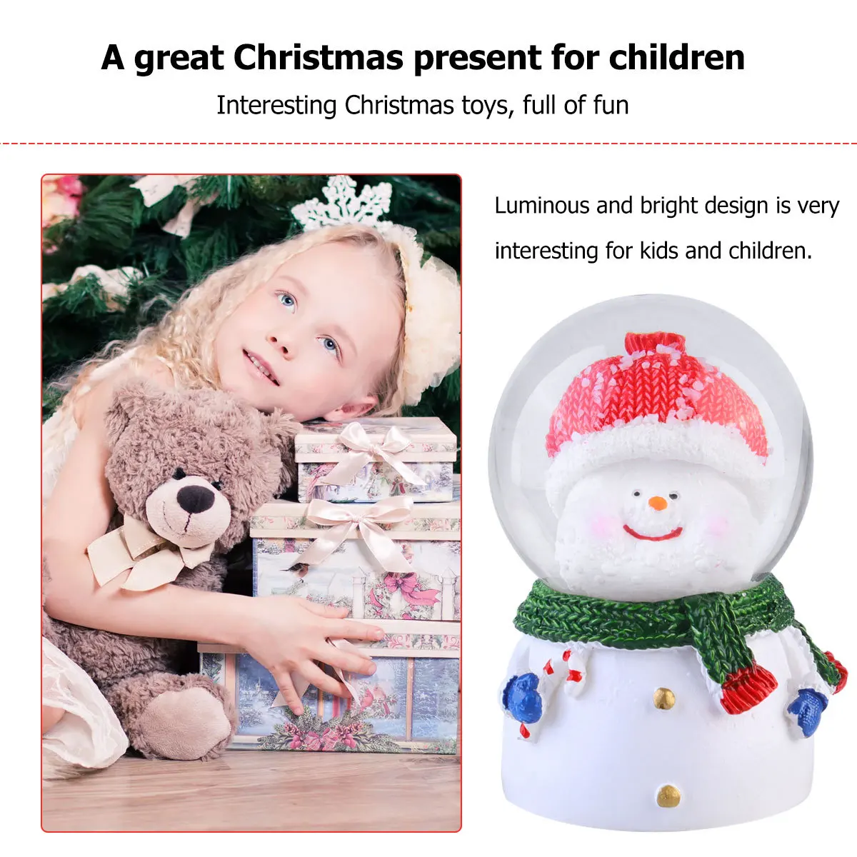 

1Pcs Resin Crystal Ball Decorative Tabletop Ornament Adorable Snowman for Home Desk Dresser Christmas Decoration Festive