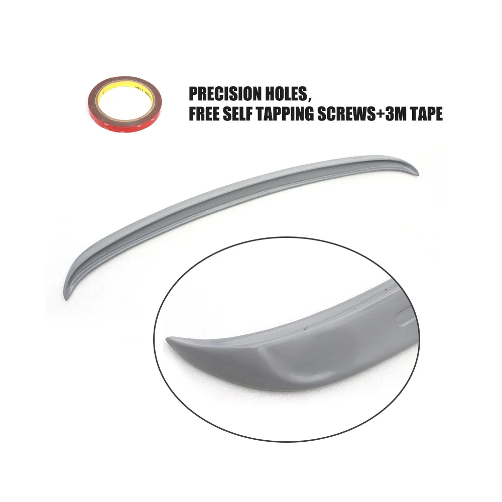 Unpainted Grey Primer Trunk Lip Spoiler for BMW 5 Series E60 525i 528i 535i 550i 2005-2008 Fiber Glass Rear Boot Spoiler Wing