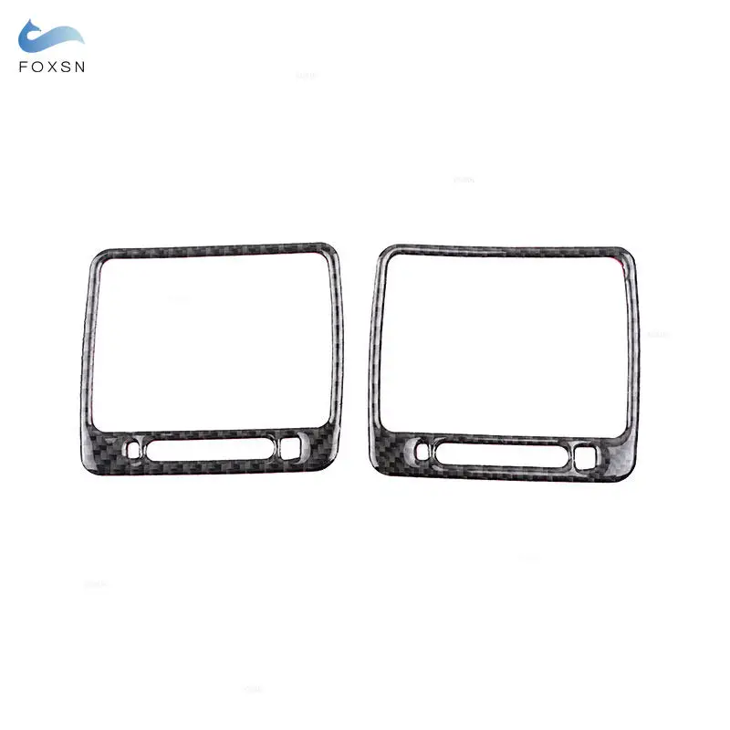 Car Interior Accessories Side Air Outlet Frame Trim Soft Carbon Fiber Stickers For VW Golf 5 MK5 R32 GTI Plus Variant 2004-2009 view 2