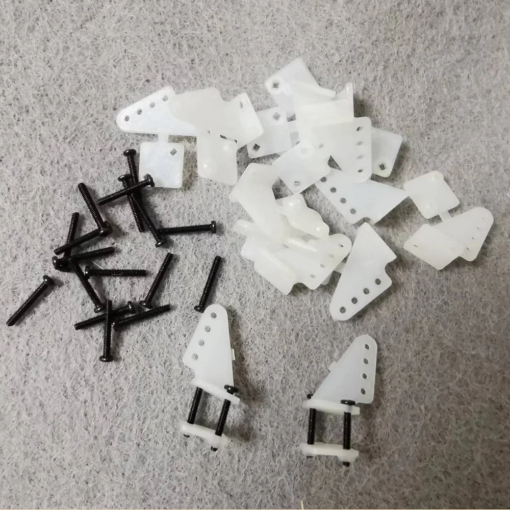 10 Sets/lot nylon square Pin Horns 15x20 4hole L15xW11xH20 with screw RC Airplanes Parts Electric Planes Foam Aeromodell