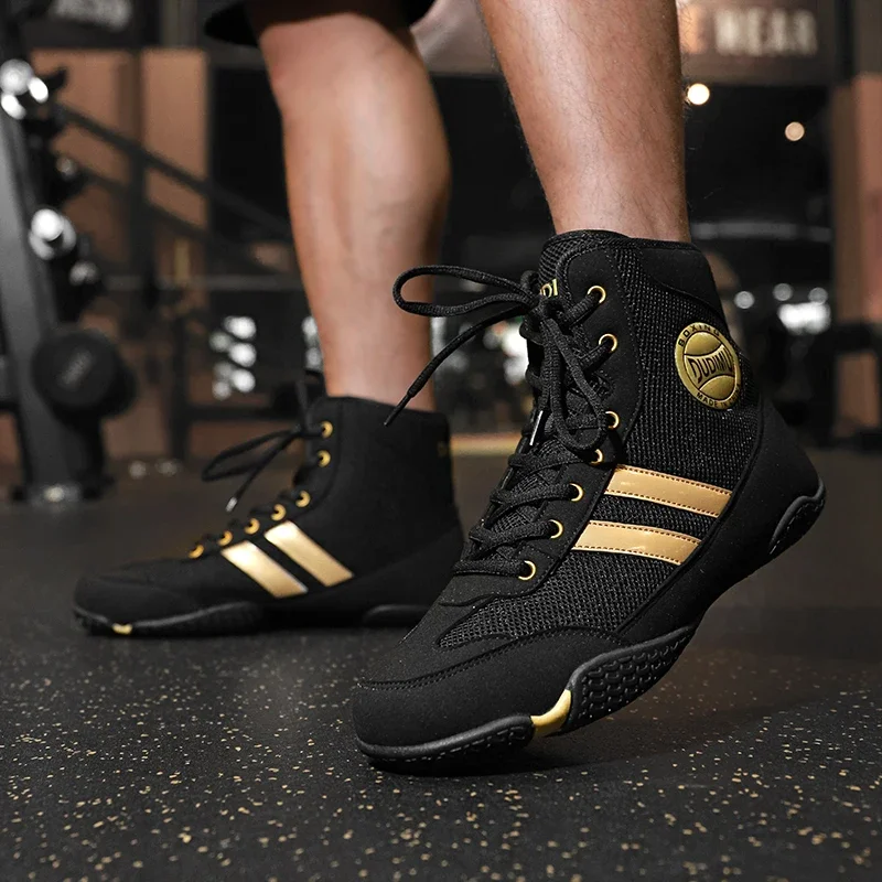 

Wrestling Shoes Women Indoor Competitive Competition Comprehensive Training Shoe Professional Boxing Shoes High Top Combat Shoe