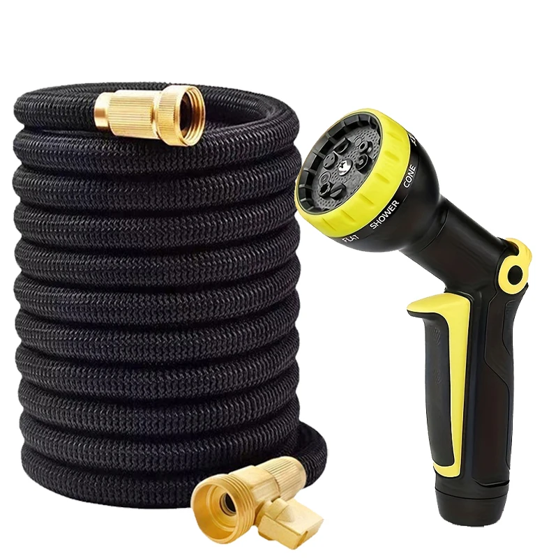 

Гибкий телескопический шланг для садоводства с распылителем, многофункциональный регулируемый, набор садовых шлангов, ирригационный шланг