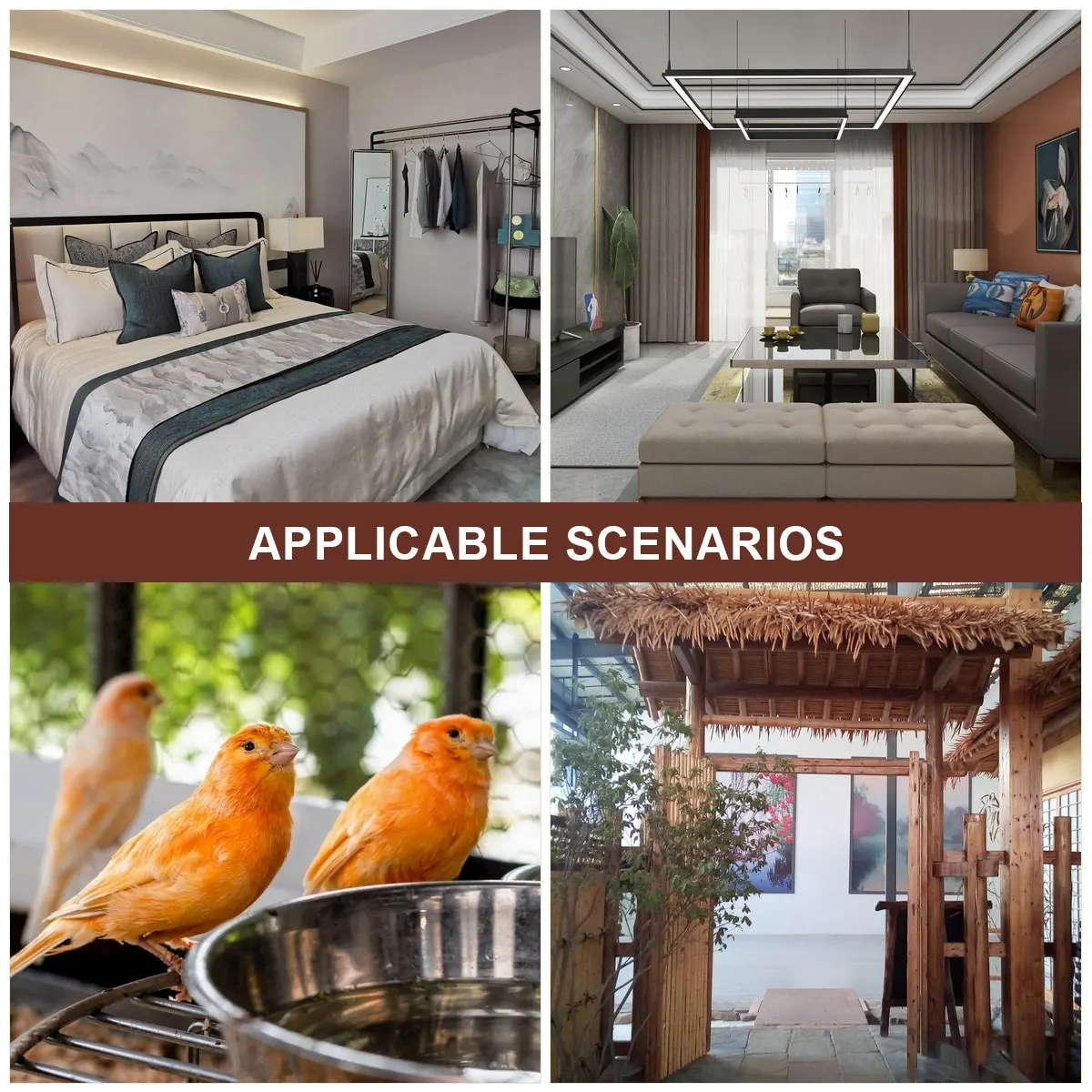 

Artificial Bird Nest Dark Green Hand-Woven Grass Shelter Hanging Bird House Garden Decoration Rustic Style Breeding Nest