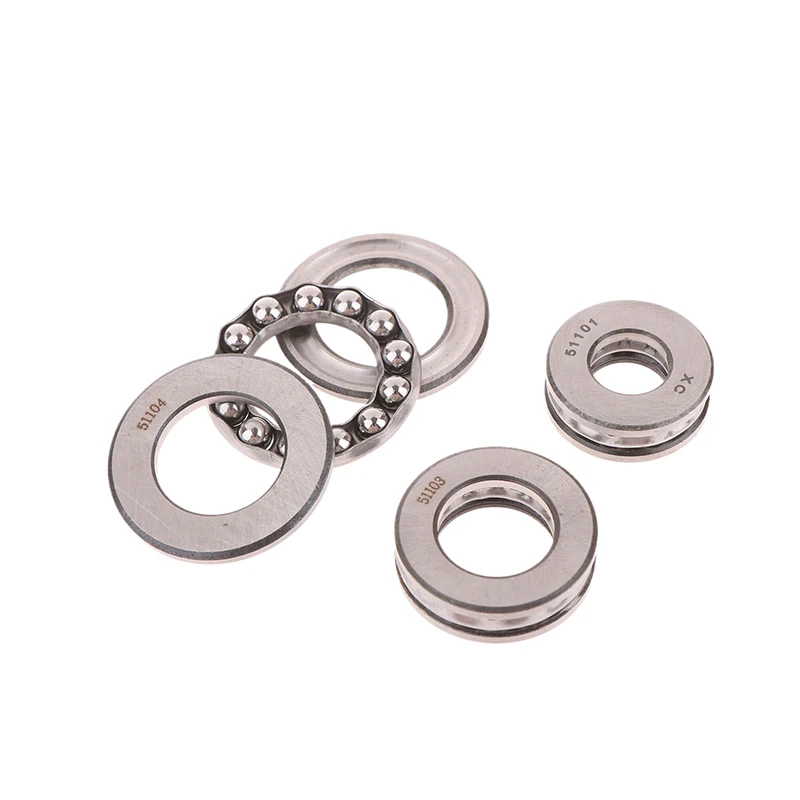 5Pcs Plane Thrust Bearing 51100 51101 51102 51103 51104 51105 51106 51107 Carbon Steel Hinge Door Shaft Thrust Ball Bearing