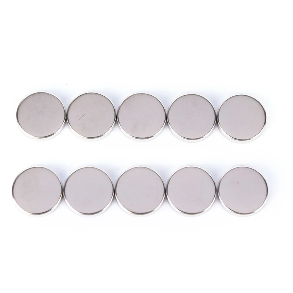 10Pcs DIY Aluminum Round Empty Eyeshadow Pans Powder Storage Case Cosmetic Tools 15MM Makeup Pigment Palette Wholesale